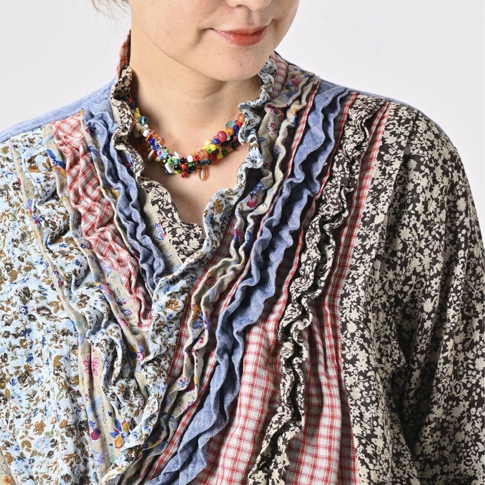 45Rpm India patchwork shirt - Picture 5 of 6